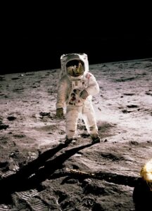 Image of space man standing on planet, used to illustrate post