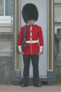 Image of soldier on guard used to illustrate the post