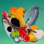 Image of abstract painting by Yago Hortal, used to illustrate post