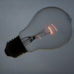 Image of single lightbulb with faintly glowing filament to illustrate post