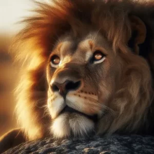 AI image of a lion used to illustrate post