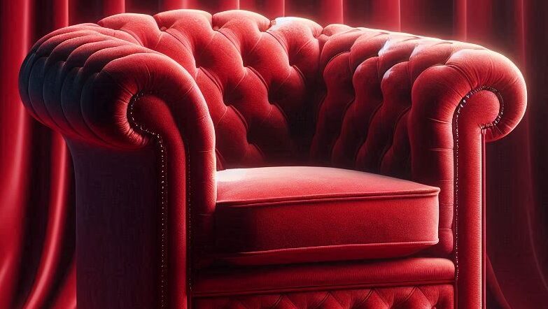 Image of red Chesterfield armchair, used to illustrate post