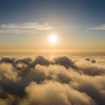 Image of the sun setting over clouds, used to illustrate post