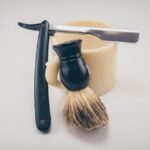 Image of a razor, soap and brush, used to illustrate post.