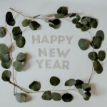 Image of a circle of leaves with the text of 'Happy New Year' in the centre, used to illustrate post