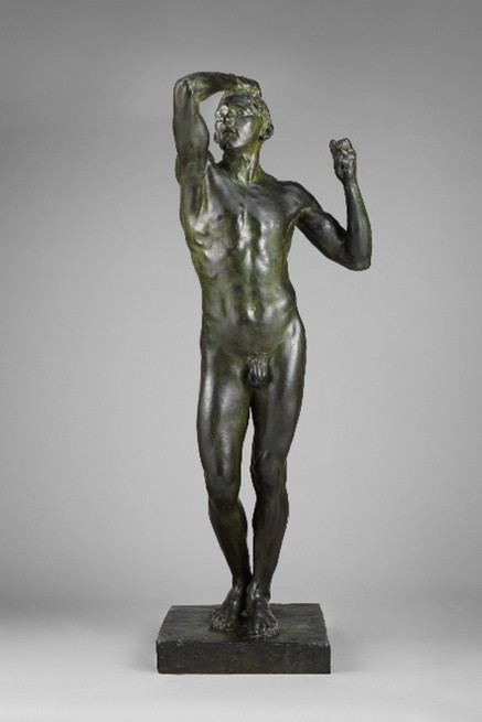 Image of 'Age of Bronze' statue by Rodin - front view used to illustrate post