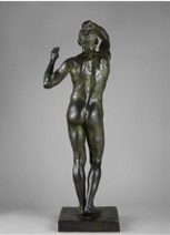 Image of 'The Age of Bronze' statue by Rodin - rear view, used to illustrate post