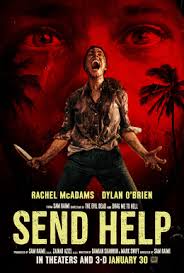 Image of Send Help film character, used to illustrate post